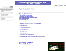 Tablet Screenshot of praxis-adler.de